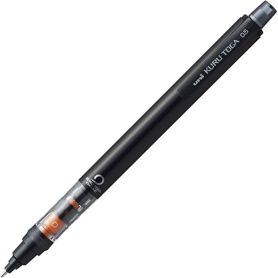 三菱鉛筆　シャープペンシル　クルトガ　パイプスライドモデル　０．５ｍｍ　（軸色：ブラック）　Ｍ５４５２１Ｐ．２４　１本