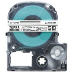 キングジム　テプラ　ＰＲＯ　テープカートリッジ　インデックスラベル　２４ｍｍ　透明／黒文字　ＳＴＹ２４ＫＭ　１個