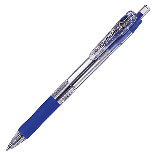 【クリックで詳細表示】ゼブラ 油性ボールペン タプリクリップ 0.7mm 青 BN5-BL 1本 BN5-BL