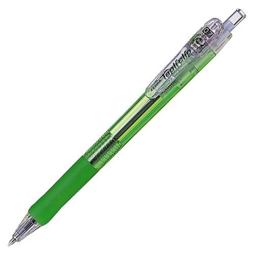 【クリックで詳細表示】ゼブラ 油性ボールペン タプリクリップ 0.7mm 黒 (軸色 緑) BN5-G 1本 BN5-G