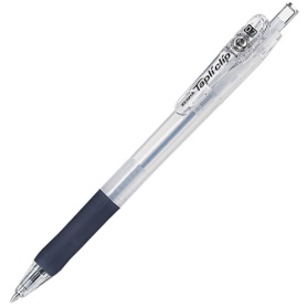ゼブラ　油性ボールペン　タプリクリップ　０．７ｍｍ　黒　（軸色：白）　ＢＮ５－Ｗ　１本