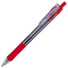 ゼブラ　油性ボールペン　タプリクリップ　１.６ｍｍ　赤　ＢＮＵ５－Ｒ　１本