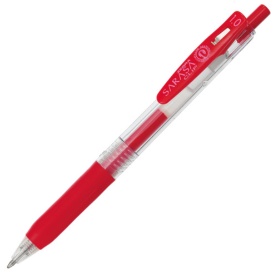 ゼブラ　ジェルボールペン　サラサクリップ　１．０ｍｍ　赤　ＪＪＥ１５－Ｒ　１本