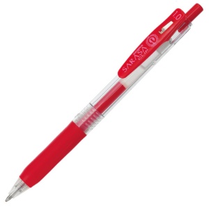 ゼブラ　ジェルボールペン　サラサクリップ　１．０ｍｍ　赤　ＪＪＥ１５－Ｒ　１本1