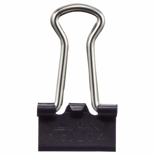 ライオン事務器　バインダークリップ　粒　口幅１０ｍｍ　Ｎｏ．１０４　１箱（１０個）1