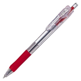 ゼブラ　油性ボールペン　タプリクリップ　０．５ｍｍ　赤　ＢＮＳ５－Ｒ　１本