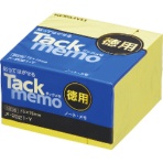 コクヨ　タックメモ（お徳用・ノートタイプ）　正方形　７５×７５ｍｍ　黄　５００枚　メ－２０２１－Ｙ　１冊