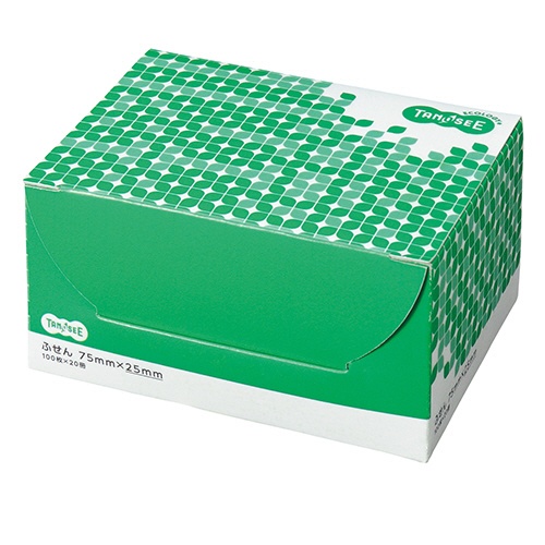 ＴＡＮＯＳＥＥ　ふせん　７５×２５ｍｍ　イエロー　１パック（２０冊）2