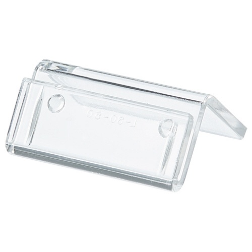 共栄プラスチック　豆カード立　Ｗ３０×Ｈ１５ｍｍ　透明　Ｌ－３０－１　１パック（１０個）1