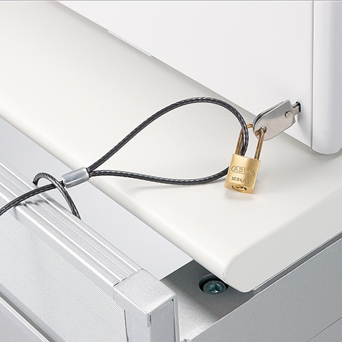 ライオン事務器　カギ付半透明レターケース　カド丸タイプ　Ａ４ヨコ　５段　ホワイト　ＬＡ４－５５５ＬＷ　１台4
