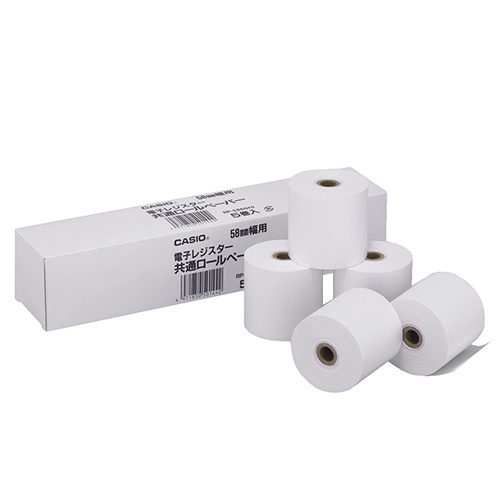 カシオ　電子レジスター用　ロールペーパー　幅５８×直径６０ｍｍ×長さ３５ｍ　芯内径１２ｍｍ　ＲＰ－５８６０Ｘ５　１パック（５個）1