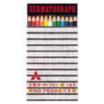 三菱鉛筆　色鉛筆７６００（油性ダーマトグラフ）　１２色（各色１本）　Ｋ７６００１２Ｃ　１セット