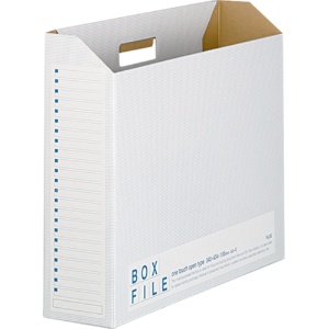 プラス　ボックスファイル　エコノミータイプ　Ａ３ヨコ　背幅１００ｍｍ　ブルー　ＦＬ－０９７ＢＦ　１パック（５冊）1