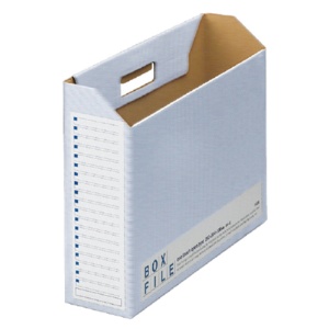 プラス　ボックスファイル　エコノミータイプ　Ｂ４ヨコ　背幅１００ｍｍ　ブルー　ＦＬ－０９８ＢＦ　１パック（５冊）1