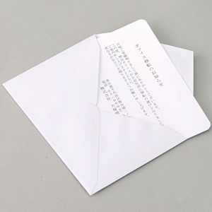 寿堂　ホワイト封筒　洋２　１００ｇ／ｍ2　〒枠なし　８４９２　１パック（１００枚）2