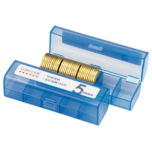 オープン工業　コインケース（５０枚収納）　５円硬貨用　青　Ｍ－５　１個1