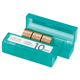 オープン工業　コインケース（５０枚収納）　１０円硬貨用　緑　Ｍ－１０　１個
