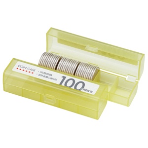 オープン工業　コインケース（５０枚収納）　１００円硬貨用　黄　Ｍ－１００　１個1