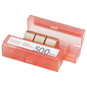 オープン工業　コインケース（５０枚収納）　５００円硬貨用　赤　Ｍ－５００　１個1