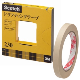 ３Ｍ　スコッチ　ドラフティングテープ　２３０　大巻　１２ｍｍ×３０ｍ　２３０－３－１２　１巻