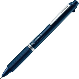 ぺんてる　エナージェル　３色ボールペン　（軸色：ダークブルー）　ＸＢＬＣ３５Ｃ　１本
