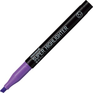 モナミ　蛍光ペン　ＳＵＰＥＲ　ＨＩＧＨＬＩＧＨＴＥＲ　紫　１８４０６　１本1