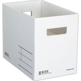 コクヨ　収納ボックス（ＮＥＯＳ）　Ｍサイズ　ホワイト　Ａ４－ＮＥＭＢ－Ｗ　１個