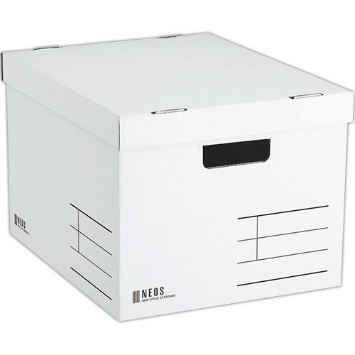 コクヨ　収納ボックス（ＮＥＯＳ）　Ｌサイズ　フタ付き　ホワイト　Ａ４－ＮＥＬＢ－Ｗ　１個1