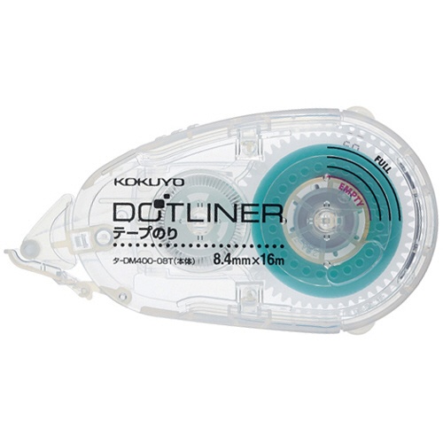 コクヨ　テープのり　ドットライナー　しっかり貼るタイプ（透明）　本体　８．４ｍｍ×１６ｍ　タ－ＤＭ４００－０８ＮＴ　１個1