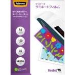 フェローズ　ラミネートフィルム　Ａ４　７５μ　５８４７６０１　１パック（１００枚）