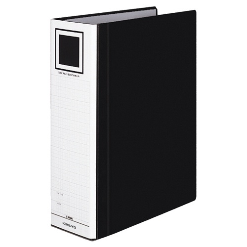 コクヨ　チューブファイル（エコツインＲ）　Ａ４タテ　８００枚収容　８０ｍｍとじ　背幅９５ｍｍ　黒　フ－ＲＴ６８０Ｄ　１冊1