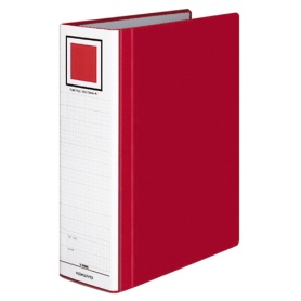 コクヨ　チューブファイル（エコツインＲ）　Ａ４タテ　８００枚収容　８０ｍｍとじ　背幅９５ｍｍ　赤　フ－ＲＴ６８０Ｒ　１冊