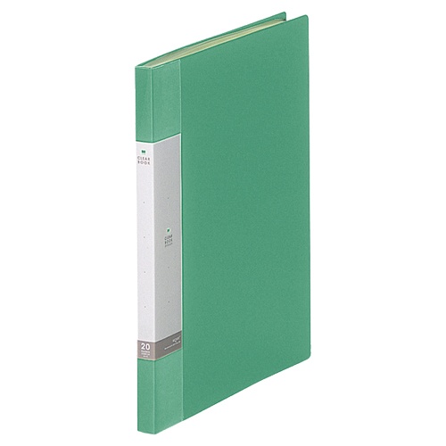 リヒトラブ　リクエスト　クリヤーブック　Ａ４タテ　２０ポケット　背幅１６ｍｍ　緑　Ｇ３２０１－７　１冊1