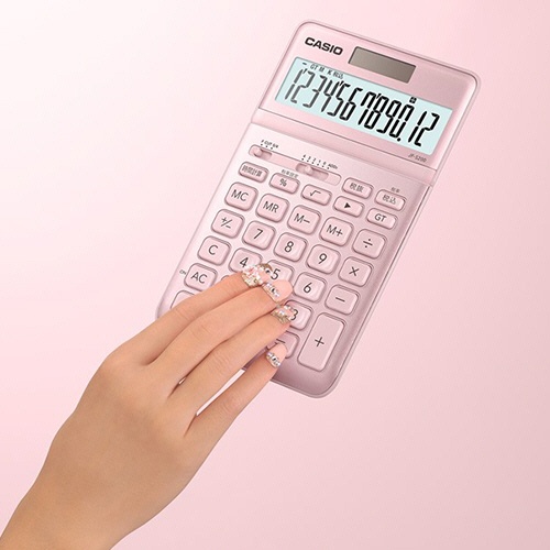 カシオ　デザイン電卓　１２桁　ジャストタイプ　ライトピンク　ＪＦ－Ｓ２００－ＰＫ－Ｎ　１台5