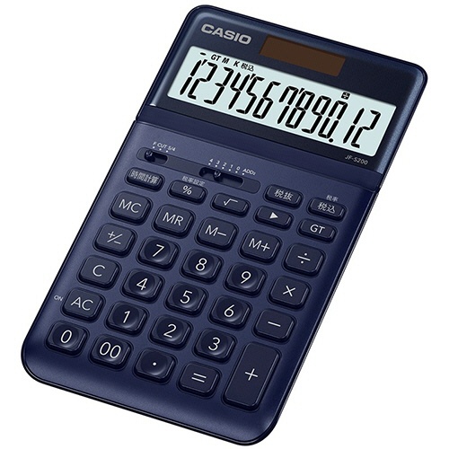 カシオ　デザイン電卓　１２桁　ジャストタイプ　ネイビー　ＪＦ－Ｓ２００－ＮＹ－Ｎ　１台3