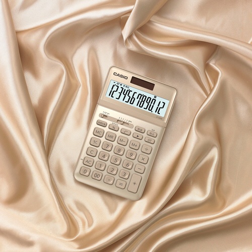 カシオ　デザイン電卓　１２桁　ジャストタイプ　ゴールド　ＪＦ－Ｓ２００－ＧＤ－Ｎ　１台10