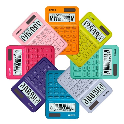 カシオ　カラフル電卓　ミニジャストタイプ　１２桁　ビビッドピンク　ＭＷ－Ｃ２０Ｃ－ＲＤ－Ｎ　１台5