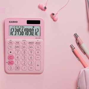 カシオ　カラフル電卓　ミニジャストタイプ　１２桁　ペールピンク　ＭＷ－Ｃ２０Ｃ－ＰＫ－Ｎ　１台4