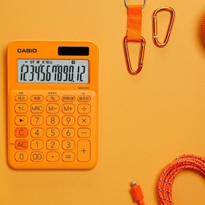 カシオ　カラフル電卓　ミニジャストタイプ　１２桁　オレンジ　ＭＷ－Ｃ２０Ｃ－ＲＧ－Ｎ　１台4