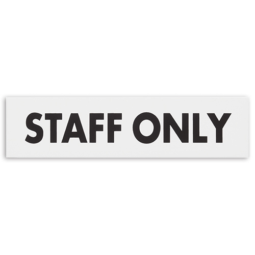 たのめーる】光 アクリルマット板サイン STAFF ONLY テープ付 たのめーる】光 アクリルマット板サイン STAFF ONLY テープ付