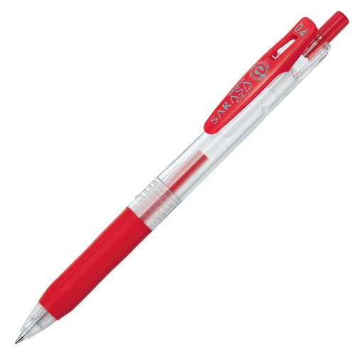 【クリックでお店のこの商品のページへ】ゼブラ ゲルインクボールペン サラサクリップ 0.4mm 赤 JJS15-R 1本 JJS15-R