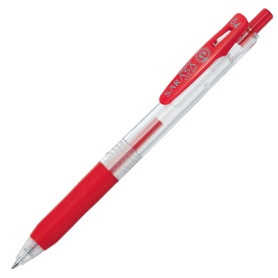 ゼブラ　ジェルボールペン　サラサクリップ　０．４ｍｍ　赤　ＪＪＳ１５－Ｒ　１本