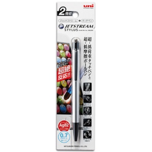 三菱鉛筆　ジェットストリーム　スタイラス　単色ボールペン＆タッチペン　０．７ｍｍ　黒　（軸色：シルバー）　ＳＸＮＴ８２３５０７Ｐ２６　１本2