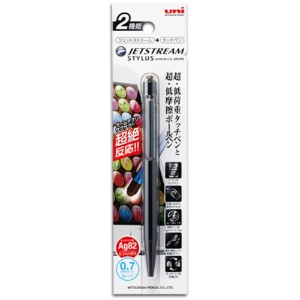 三菱鉛筆　ジェットストリーム　スタイラス　単色ボールペン＆タッチペン　０．７ｍｍ　黒　（軸色：ブラック）　ＳＸＮＴ８２３５０７Ｐ２４　１本2