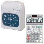 電子タイムレコーダー＋時間計算電卓セット　１セット