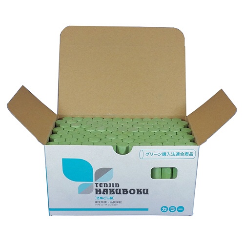 日本白墨工業　天神印チョーク（石膏カルシウム製）　緑　ＣＨ－５　１箱（１００本）2