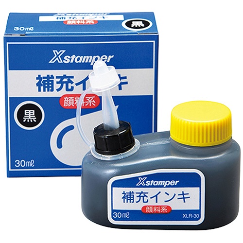 シヤチハタ　Ｘスタンパー　補充インキ　顔料系全般用　３０ｍｌ　黒　ＸＬＲ－３０　１個1