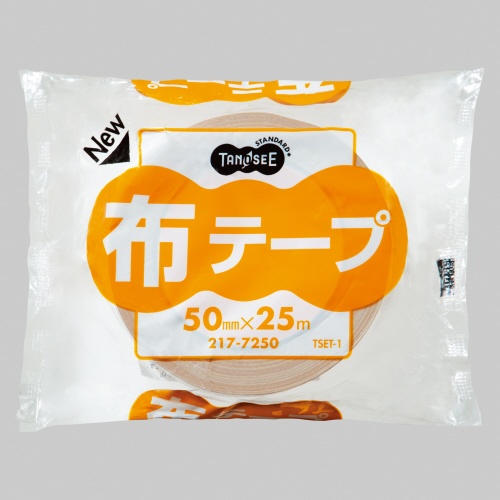 ＴＡＮＯＳＥＥ　布テープ　中梱包用　０．２４ｍｍ厚　５０ｍｍ×２５ｍ　１巻1