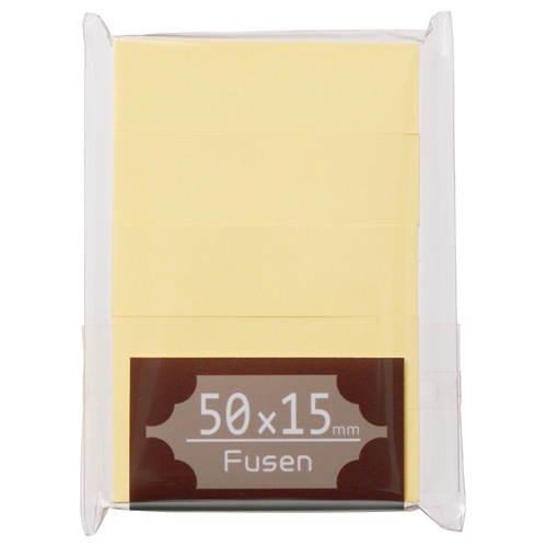 ＴＡＮＯＳＥＥ　ふせん　５０×１５ｍｍ　クリーム　１パック（５冊）1
