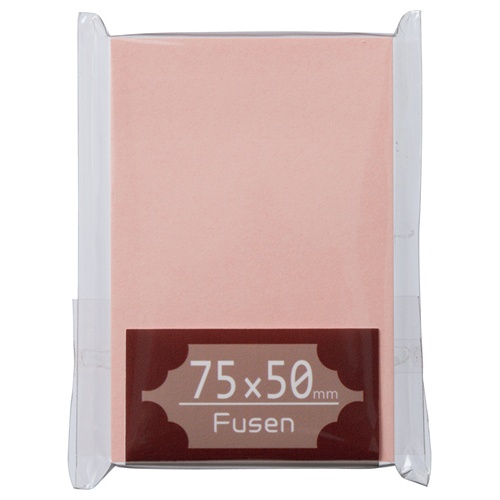ＴＡＮＯＳＥＥ　ふせん　７５×５０ｍｍ　桃　１冊1